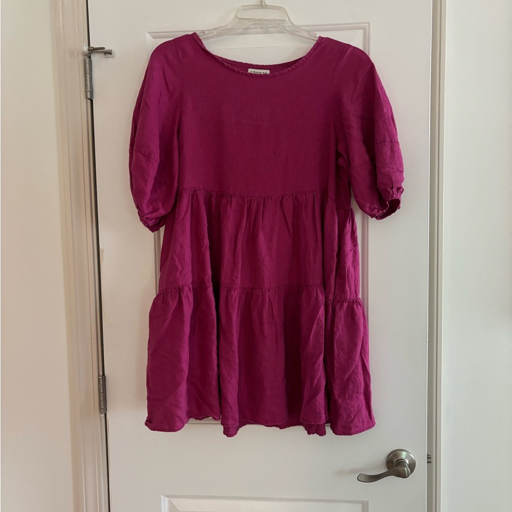 A Bronze Age Nati dress Linen pink Small